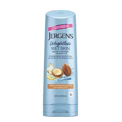 Lotion corporelle Jergens à l'huile d'argan Weightless Wet Skin, 10 Fl Oz