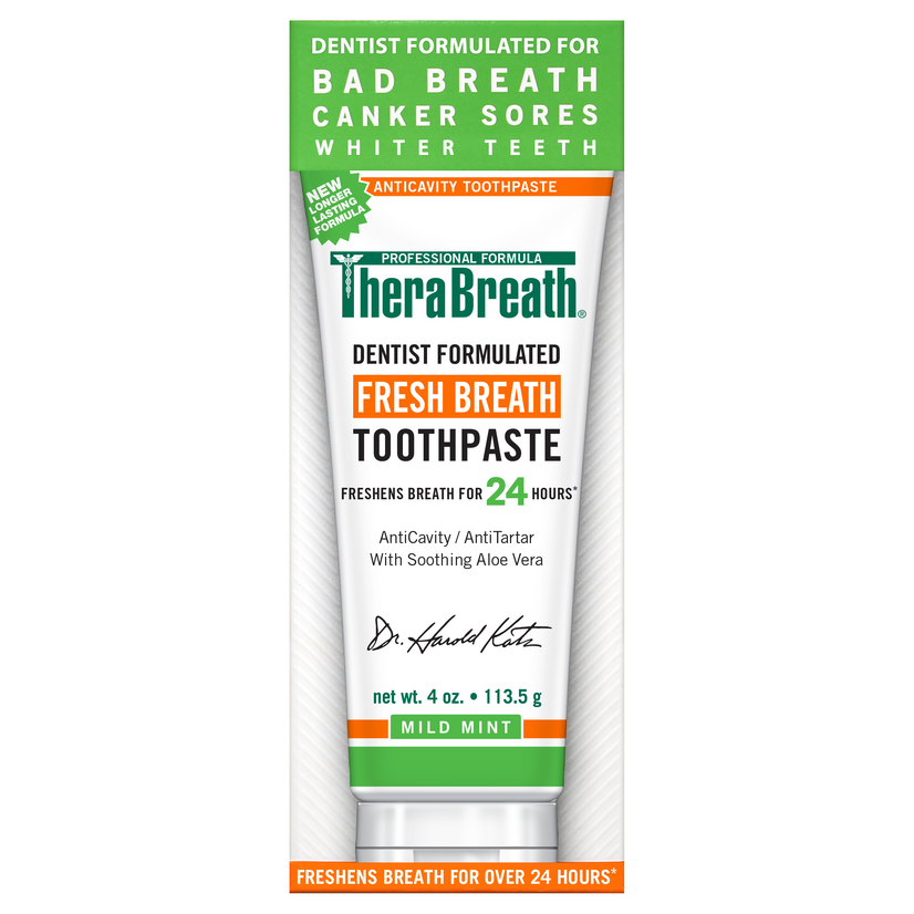 TheraBreath Dentifrice Doux Menthe Fraîche - 4oz