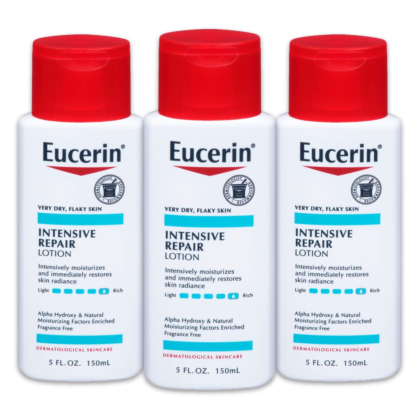 Loción Eucerin Reparadora Intensiva para Piel Muy Seca - 5 Fl. Oz