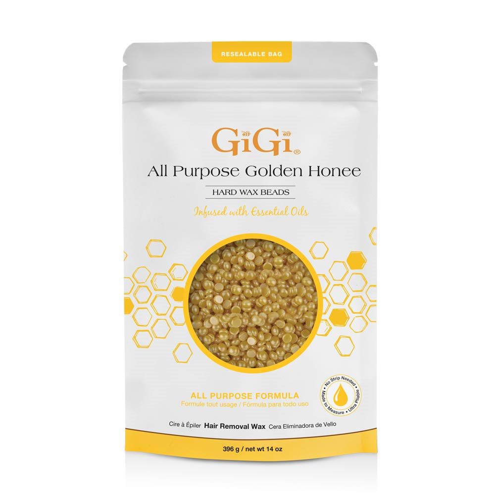 GiGi Cera Dura de Miel Dorada para Todo Uso - 14 Oz