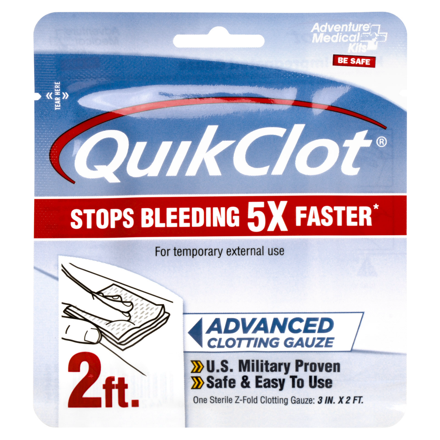 Adventure Medical Kits QuikClot Advanced Clotting Gauze - 3" x 24"