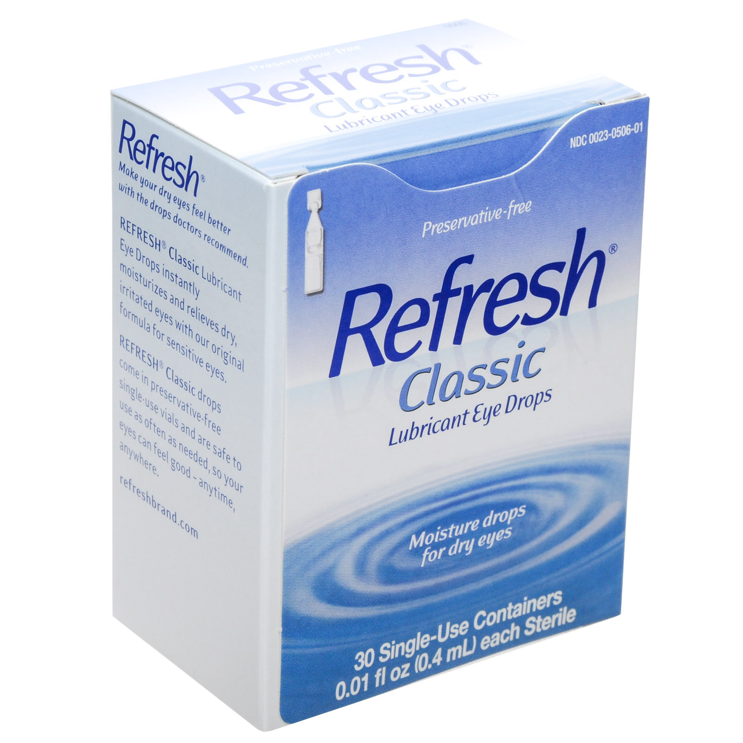 Gotas para los ojos lubricantes Refresh Classic - Contenedores de un solo uso