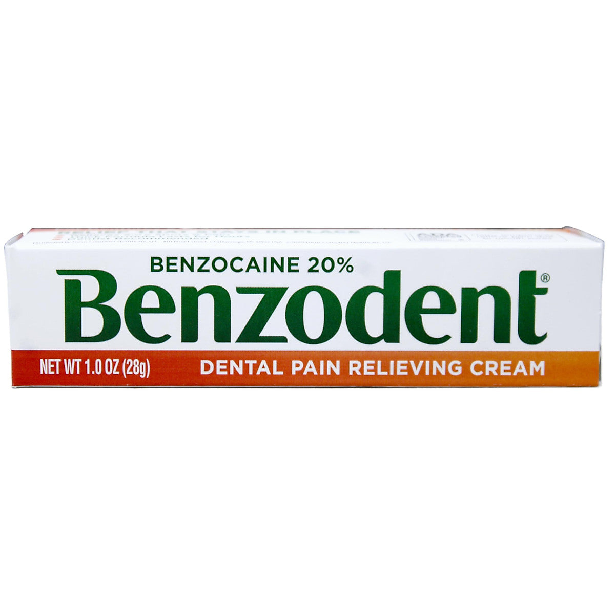 Crème de confort dentaire Benzodent, 1 oz