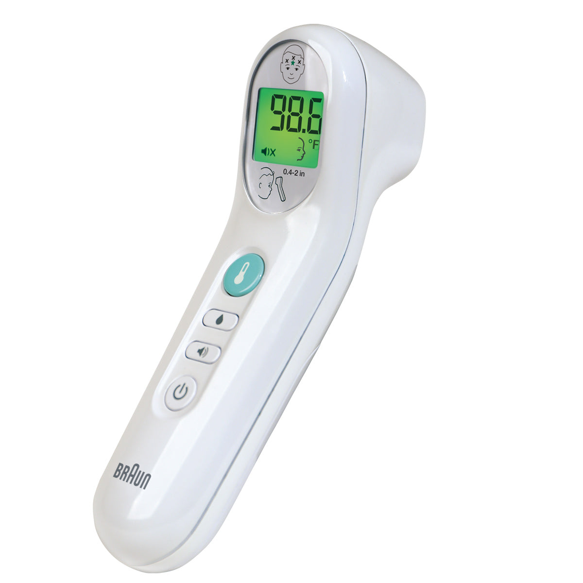 Thermomètre numérique Braun No Touch 3-en-1 - Modèle BNT100US