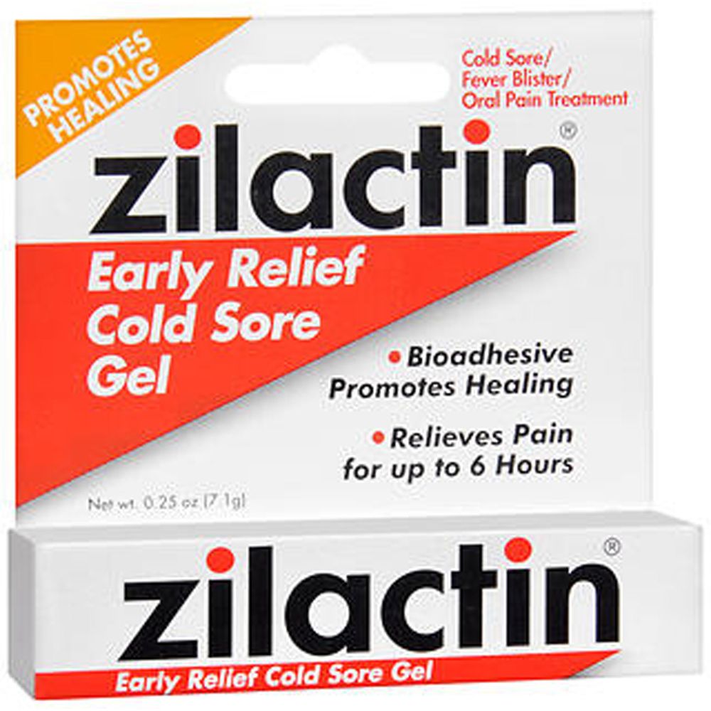 Zilactin Early Relief Cold Sore Gel - 0.25 Oz