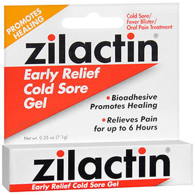 Zilactin Early Relief Cold Sore Gel - 0.25 Oz