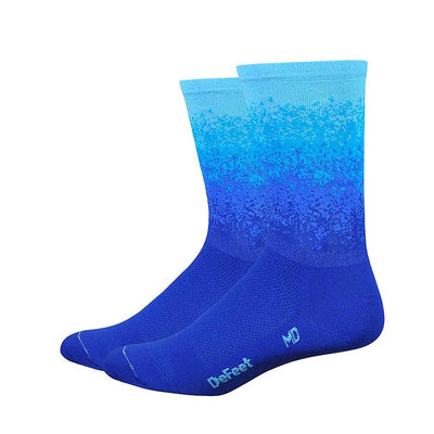 DeFeet Aireator 6" Athletic Socks - Royal/Neptune/Carolina XL