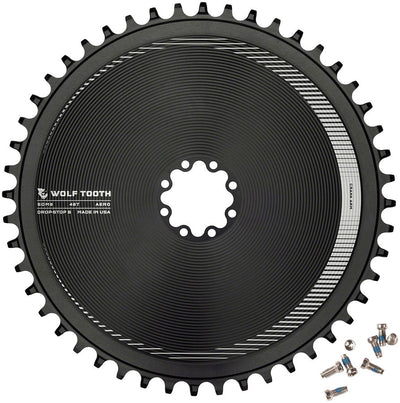 Plato de cadena Wolf Tooth Aero de montaje directo - 48t para bielas SRAM