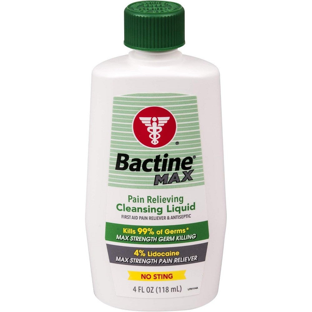 Bactine Max Liquide nettoyant apaisant 4 oz