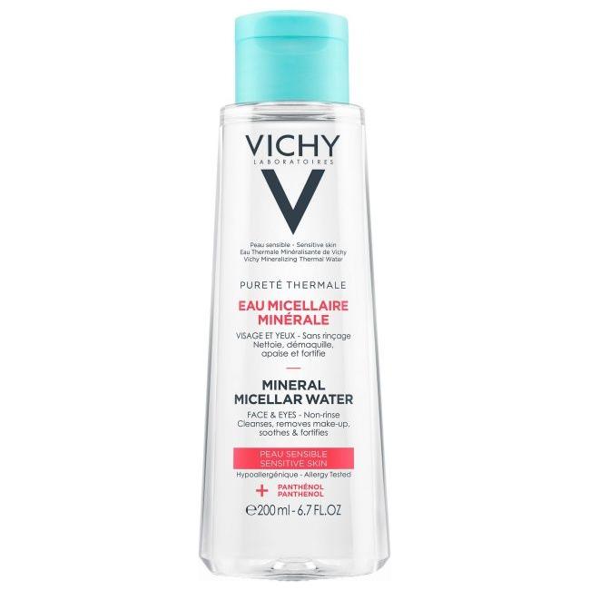 Eau Micellaire Nettoyante 3-en-1 Vichy pour Peaux Sensibles 200ml