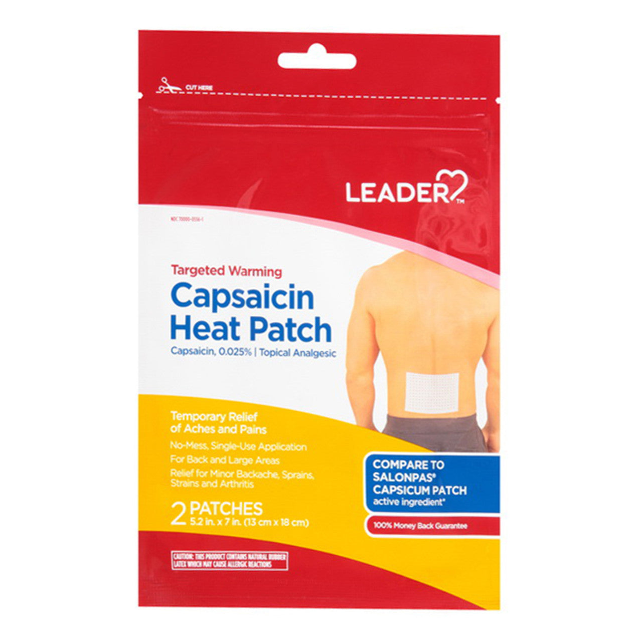 Leader™ Patch de Chaleur Capsaïcine - 1 Compte