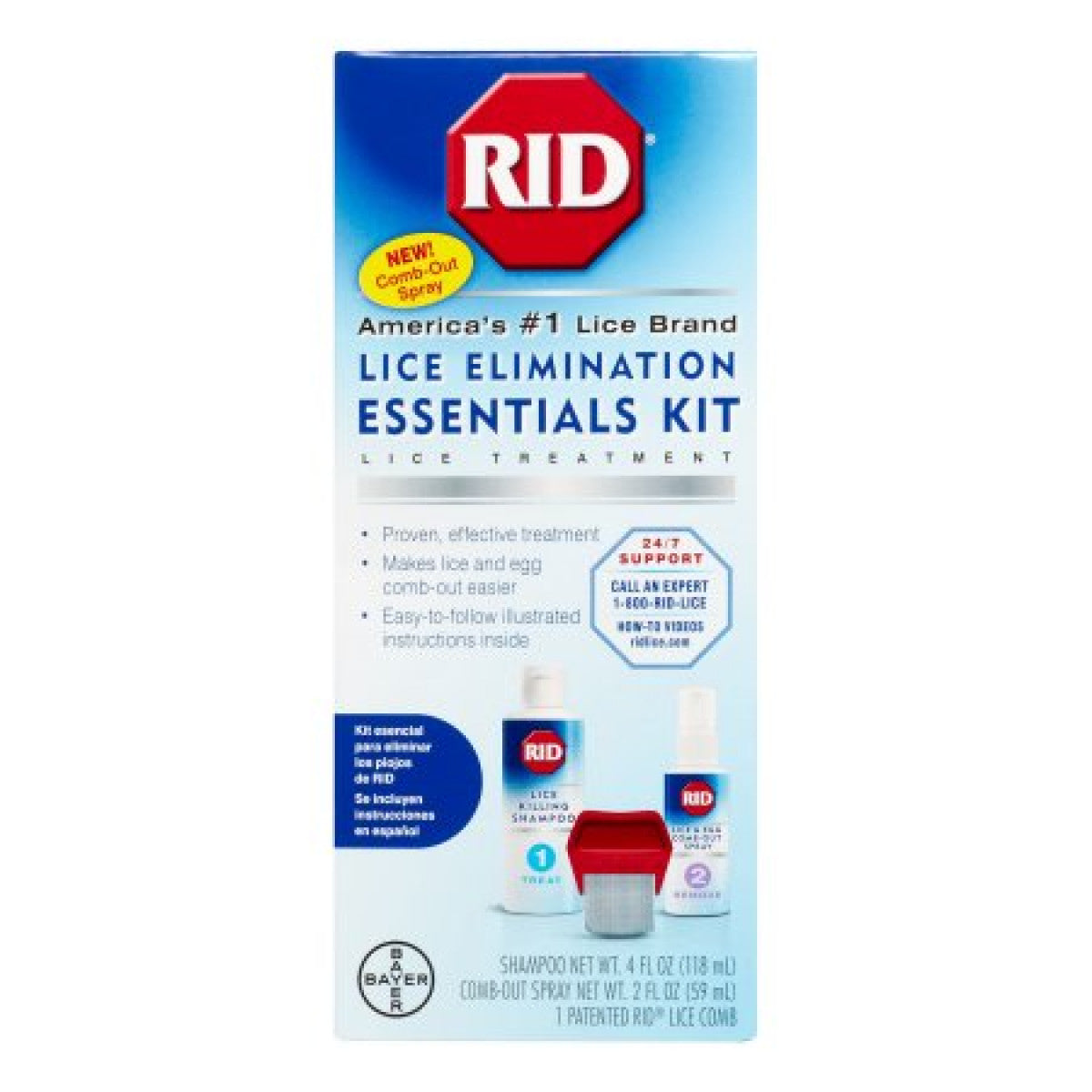 Kit de Eliminación de Piojos Rid Essentials