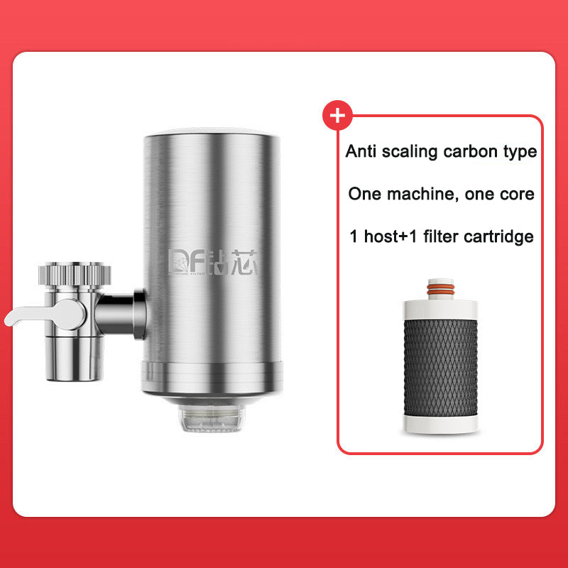 Faucet water purifier household 304 stainless steel new detachable washable tap water filter live streaming source water purifie - Korvel