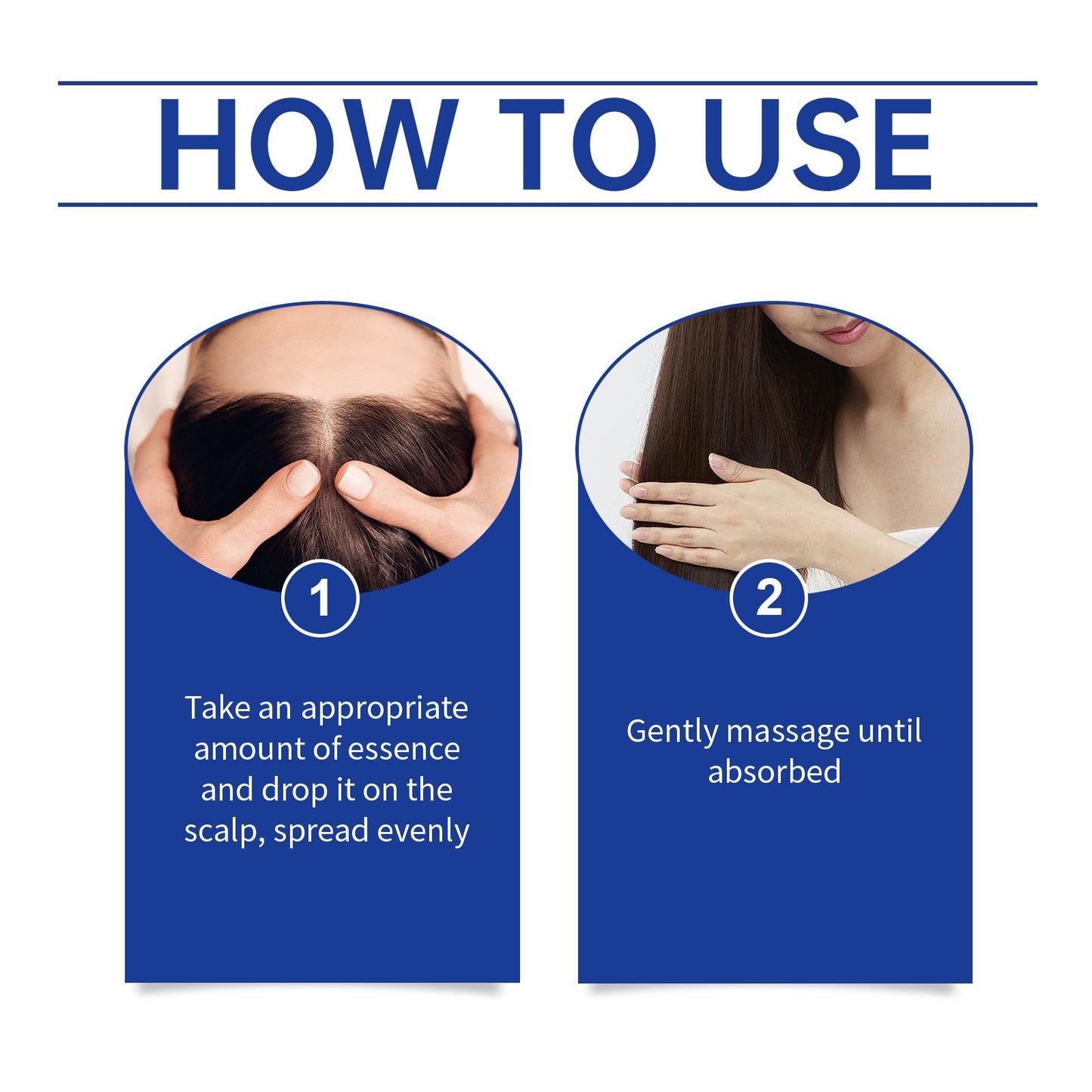 Blue Copper Peptide Hair Care Essential Oil, Moisturizes Dry Hair And Smooth Hair Massage Hair Care Essence - Korvel