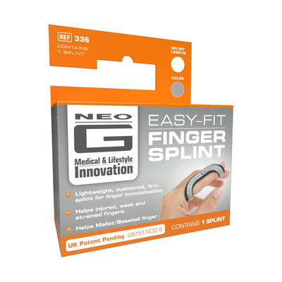 NEO G Finger Splint Easy-Fit, Adjustable Support, XL