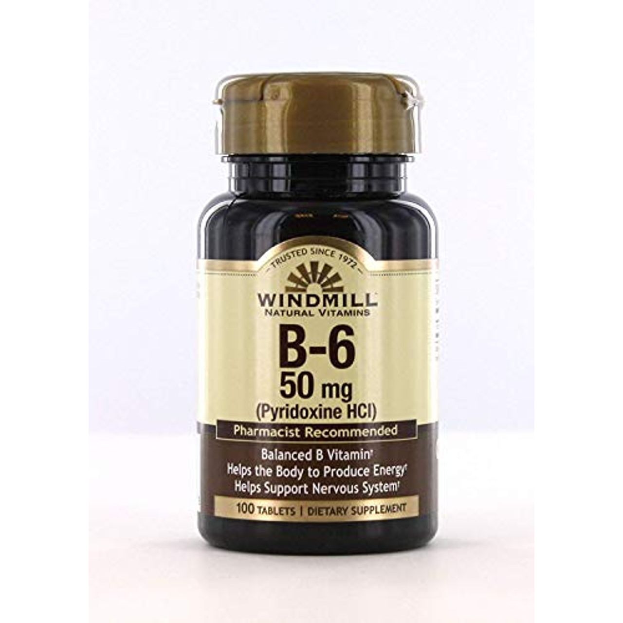 Tabletas de Vitamina B6 Windmill 50 Mg - 100 Contenido