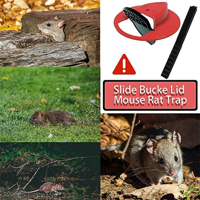 Mice Mouse Trap Bucket Flip Lid,Mouse Trap Bucket Indoor Outdoor,Humane Mouse Trap,Mouse Trap Bucket Lid Auto Reset - Korvel