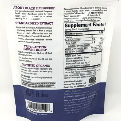Nature's Way Sambucus Elderberry Zinc Lozenges - Original Flavor