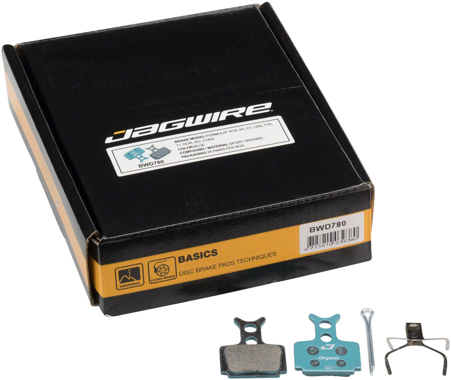 Pastillas de freno de disco orgánicas Jagwire Sport - Caja a granel de 25