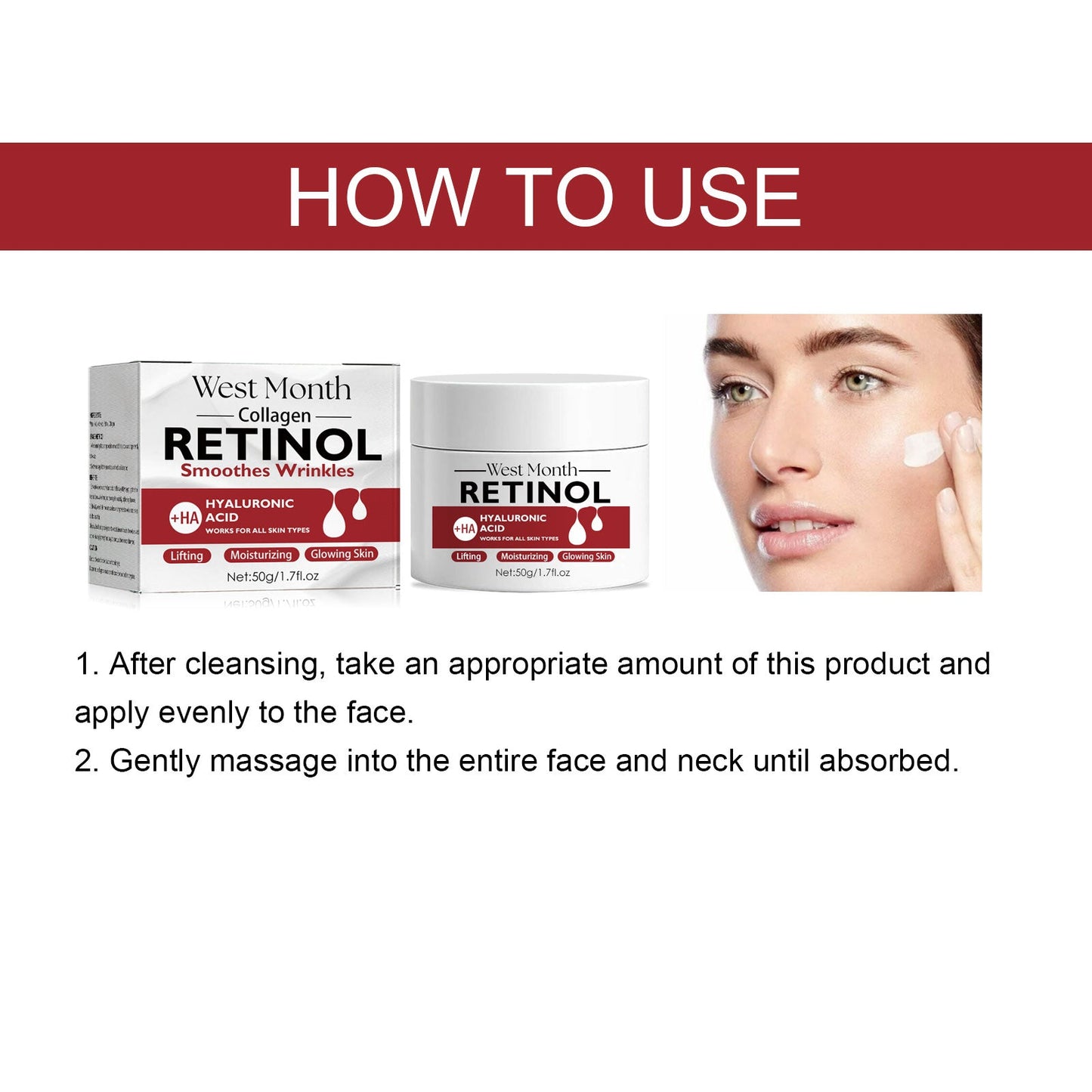 Crème raffermissante au rétinol premium pour une peau jeune