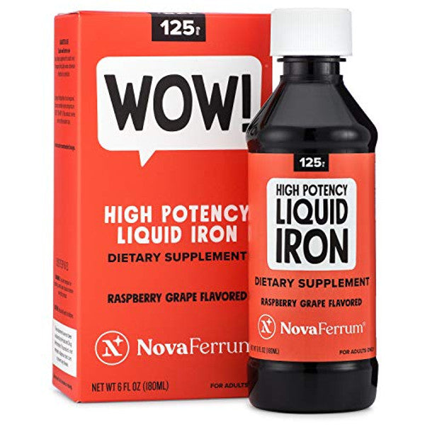 NovaFerrum Supplément de Fer Liquide Haute Potence pour Adultes, 6 Fl Oz