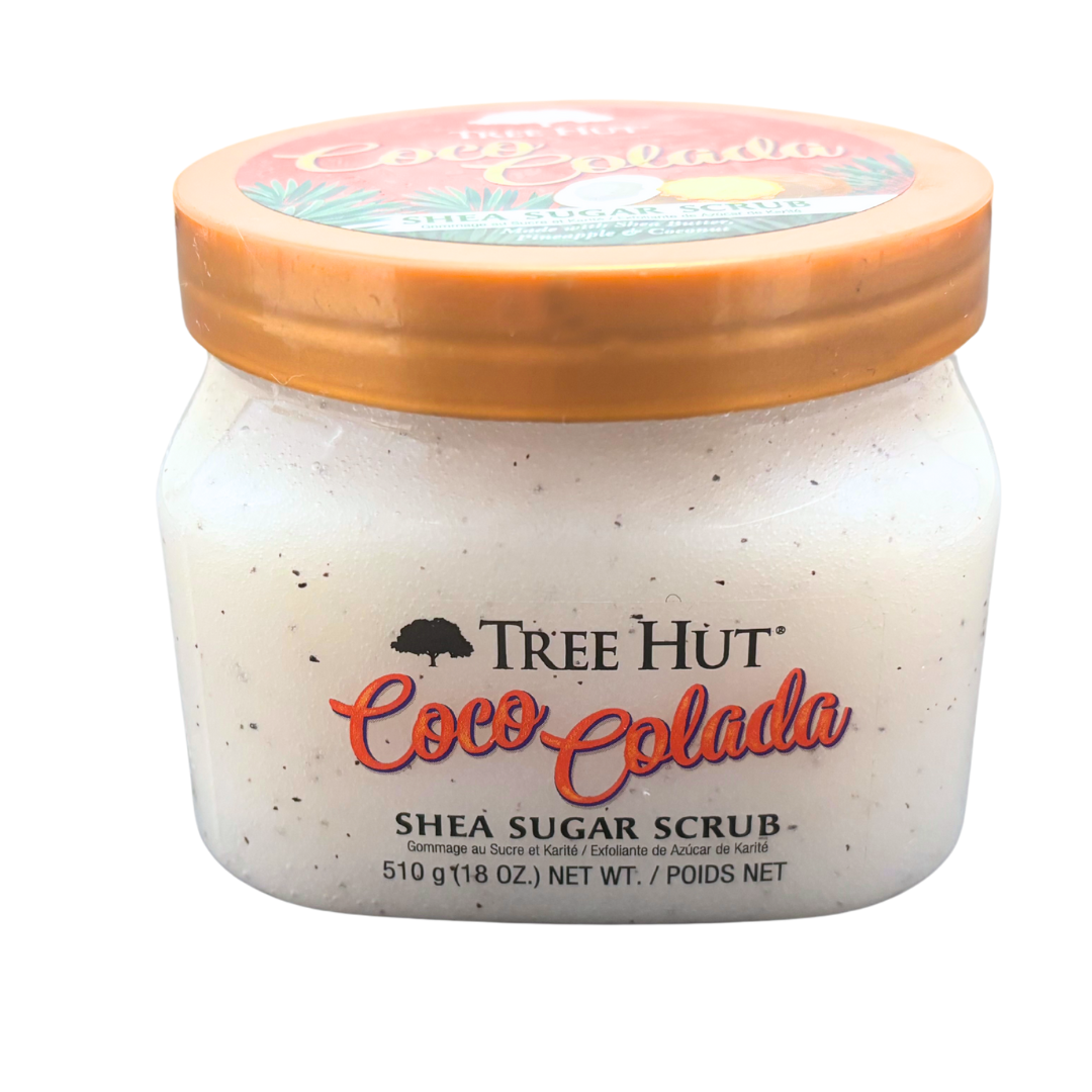 Exfoliante Corporal de Azúcar Shea Coco Colada de Tree Hut - 18oz