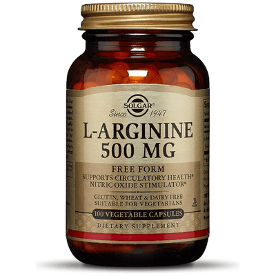 Solgar L-Arginine 500mg - 100 Vegetable Capsules