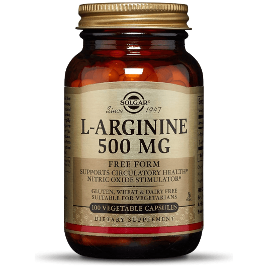 Solgar L-Arginine 500mg - 100 Capsules Végétales