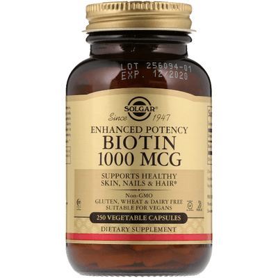 Solgar Biotin 1000mcg - 250 Vegetable Capsules