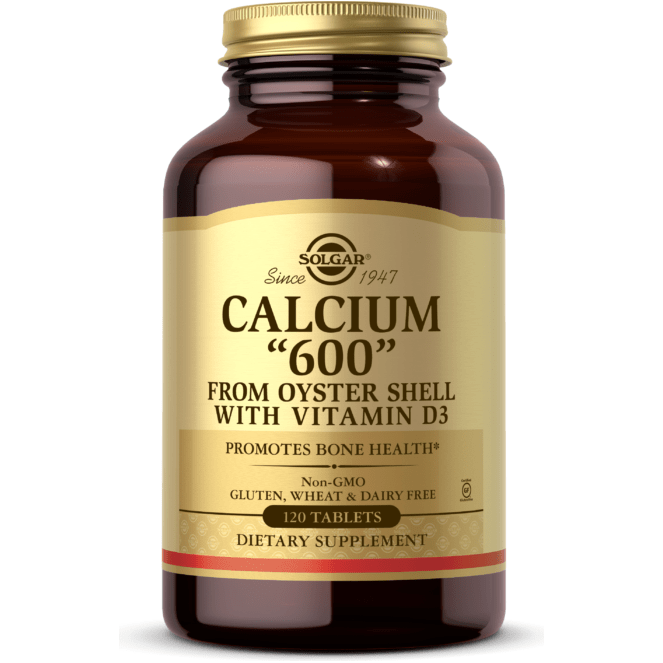 Solgar Calcium 600 with Vitamin D3 - 120 Tablets