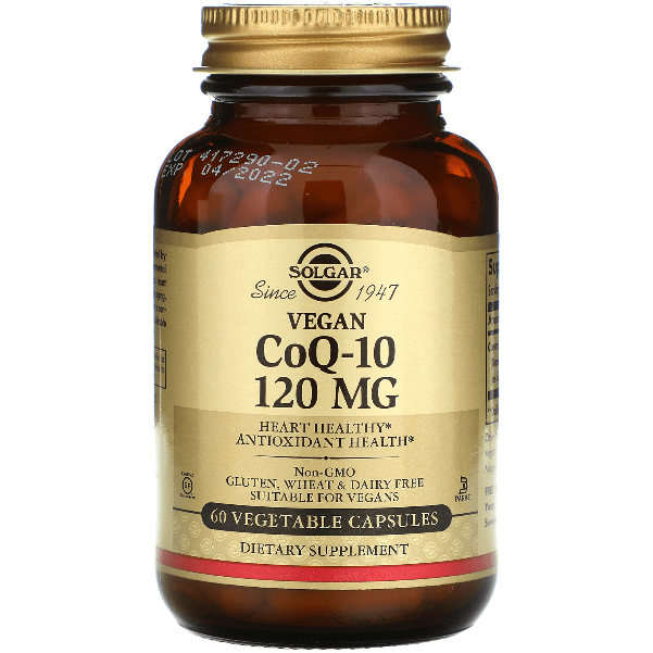 Solgar CoQ-10 60mg Vegetable Capsules - 60 Count