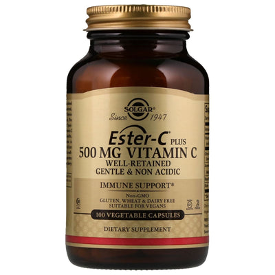 Solgar Ester-C Plus Vitamin C 500 mg - 100 Vegetable Capsules