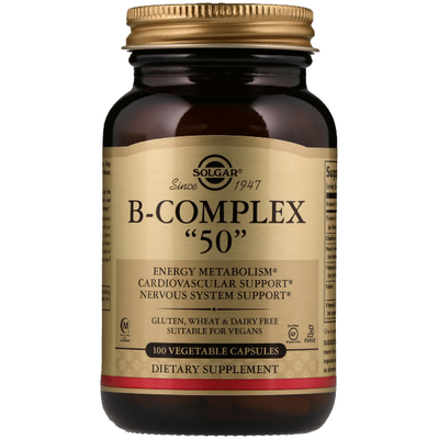 Solgar B-Complex "50" - 100 Cápsulas Vegetales