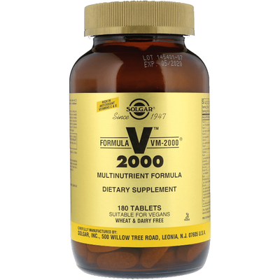 Système multinutriments Solgar Formula VM-2000 - 180 comprimés