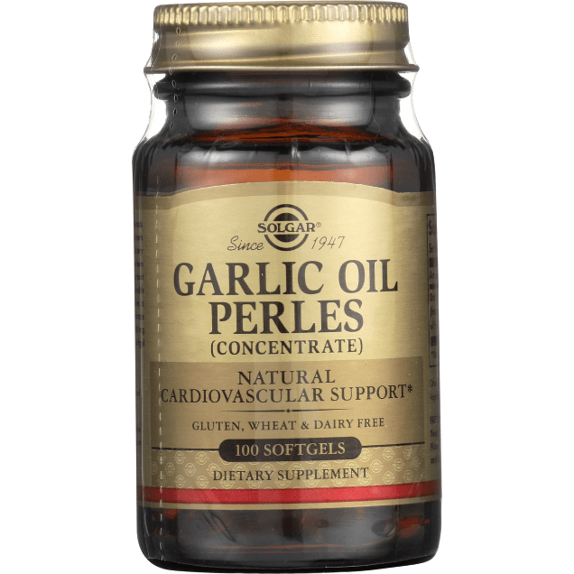 Solgar Garlic Oil Perles - 100 Softgels (Reduced Odor)