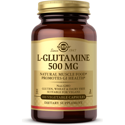 Solgar L-Glutamine 500mg - 100 Vegetable Capsules