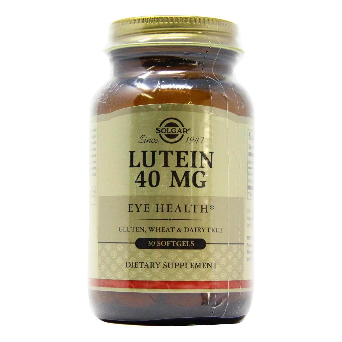 Solgar Luteína 40 mg - 30 Cápsulas Blandas Premium
