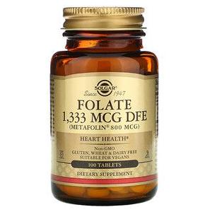 Solgar Metafolin Folate 800 mcg - 100 Tablets