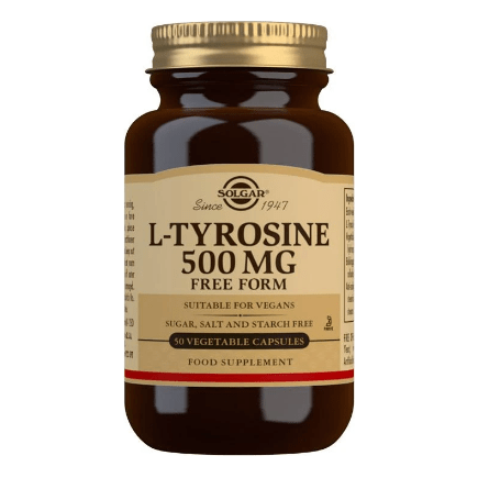 Solgar L-Tyrosine 500mg - 50 Capsules Végétales