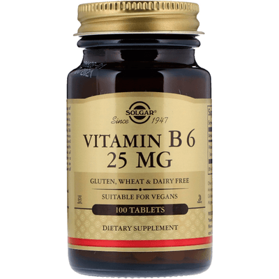 Solgar Vitamin B6 25 mg - 100 Premium Tablets