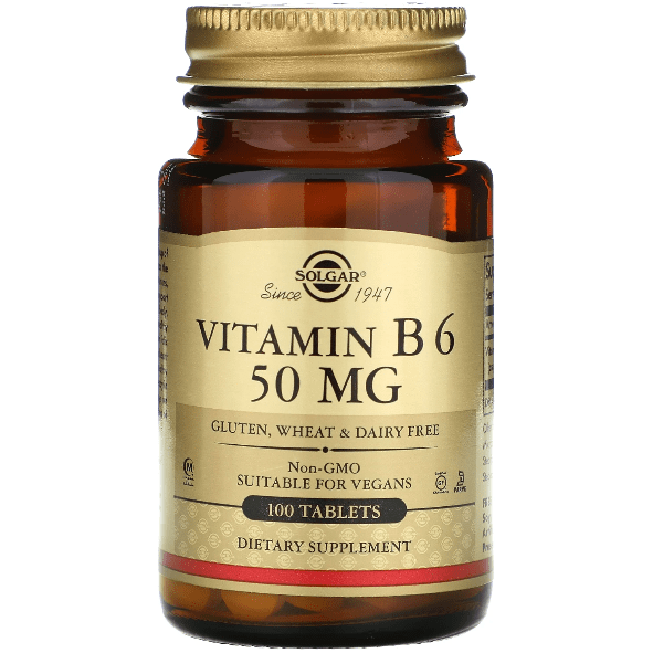 Solgar Vitamine B6 50mg - 100 Comprimés Premium