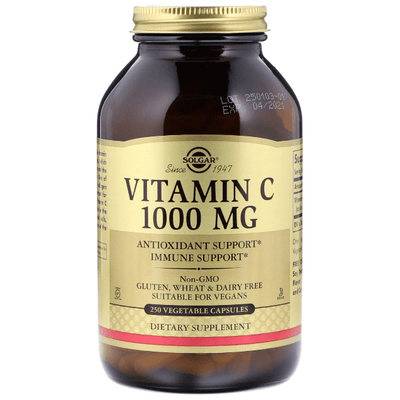 Solgar Vitamin C 1000mg - 250 Vegetable Capsules