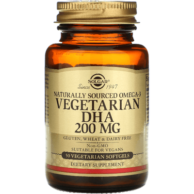 Solgar DHA Végétalien 200 mg - 50 Gélules Molles
