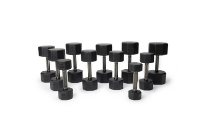 Premium Octo Rubber Dumbbell - Individual Unit - Korvel