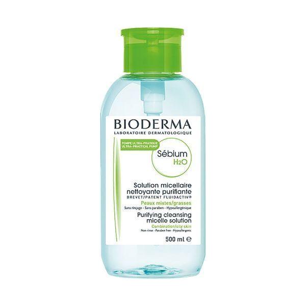 Bioderma Sebium H2O Eau Micellaire Pompe 500ml