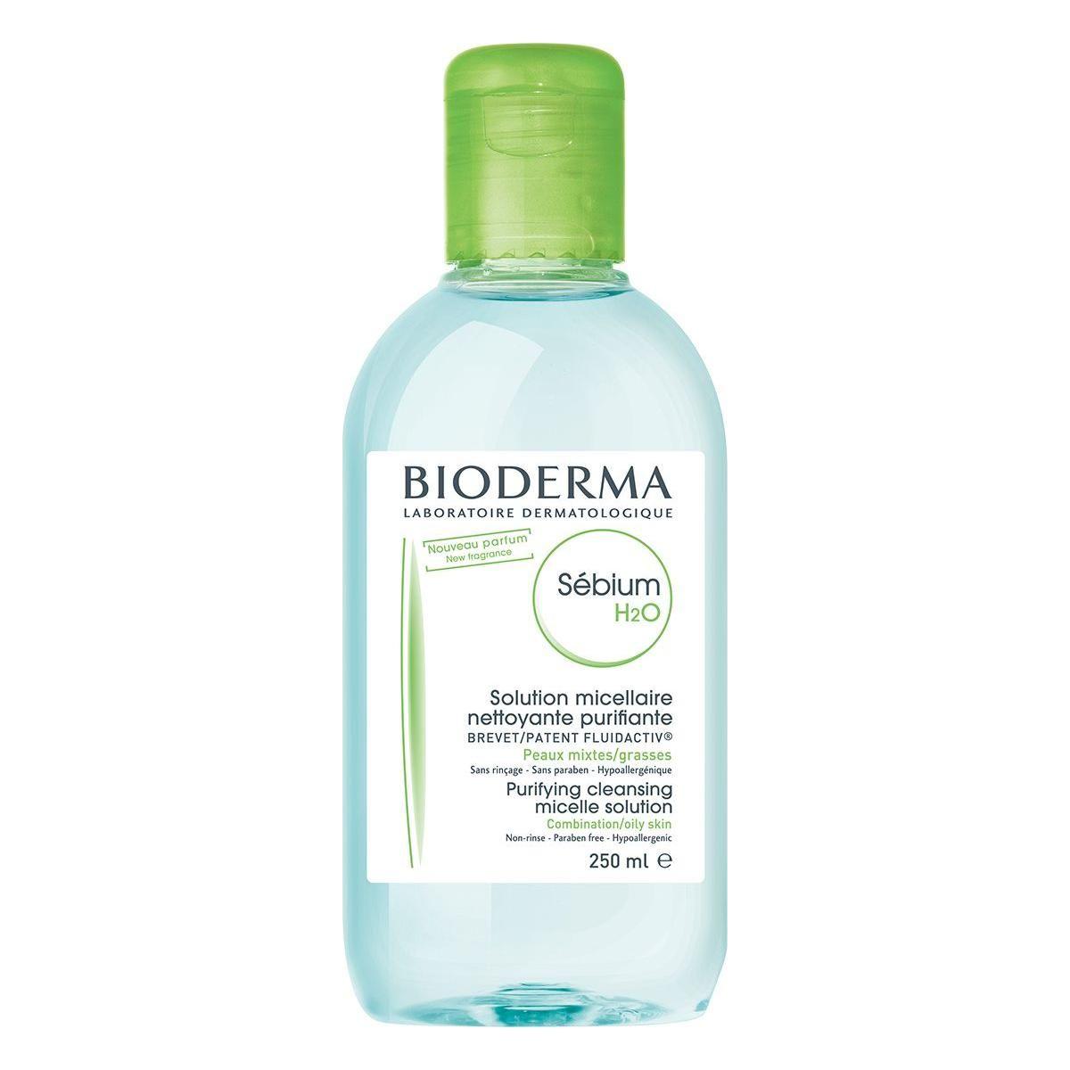 Solution de Nettoyage Bioderma Sebium H2O pour Peau Grasse - 250ml