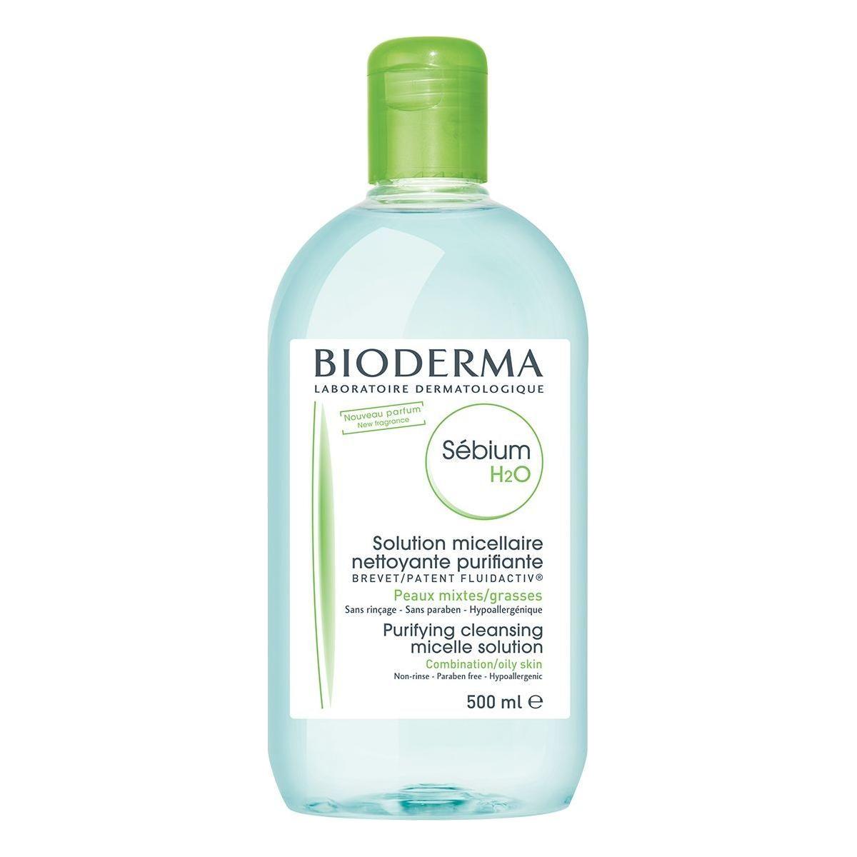 Bioderma Sebium H2O Solution Micellaire pour Peau Mixte ou Grasse, 16,91 Oz