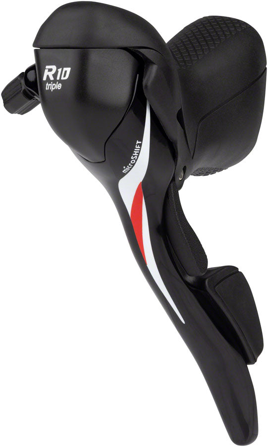 Palanca de Cambio Izquierda microSHIFT R10 para Manillar Drop - Compatible con Triple Shimano