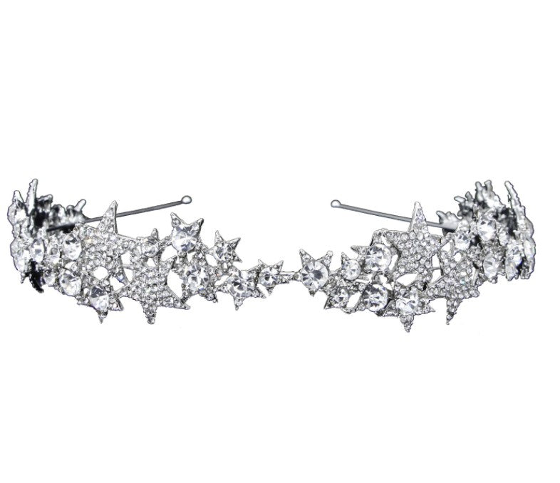 Star Crown New Hair Band Wedding Hair Accessories Bridal Jewelry - Korvel