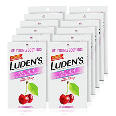 Luden's Wild Cherry Throat Drops - 25 Count